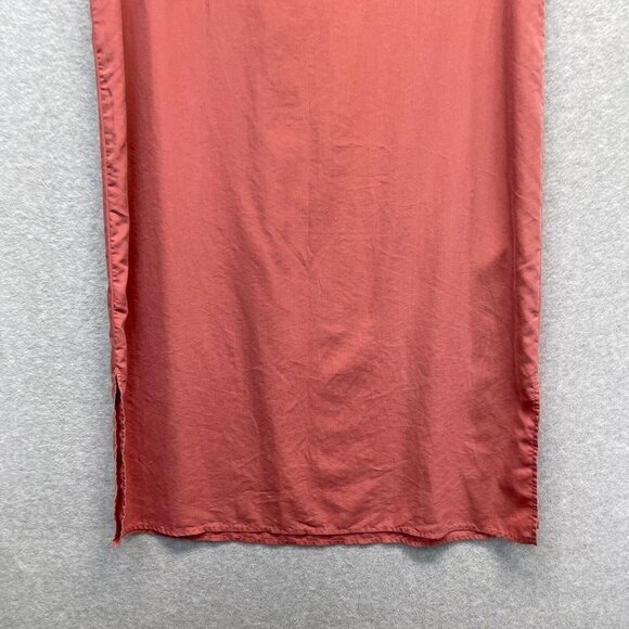 Eileen Fisher Shift Dress Womens Medium Rose Pink Tencel Sleeveless Midi Light - Picture 7 of 14